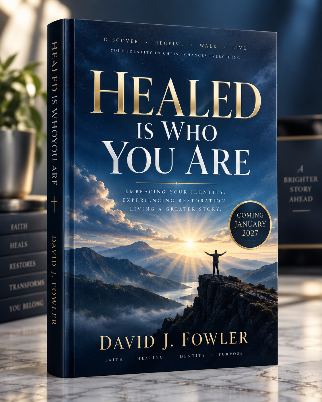 Healed Is Who You Are book mockup by David J. Fowler